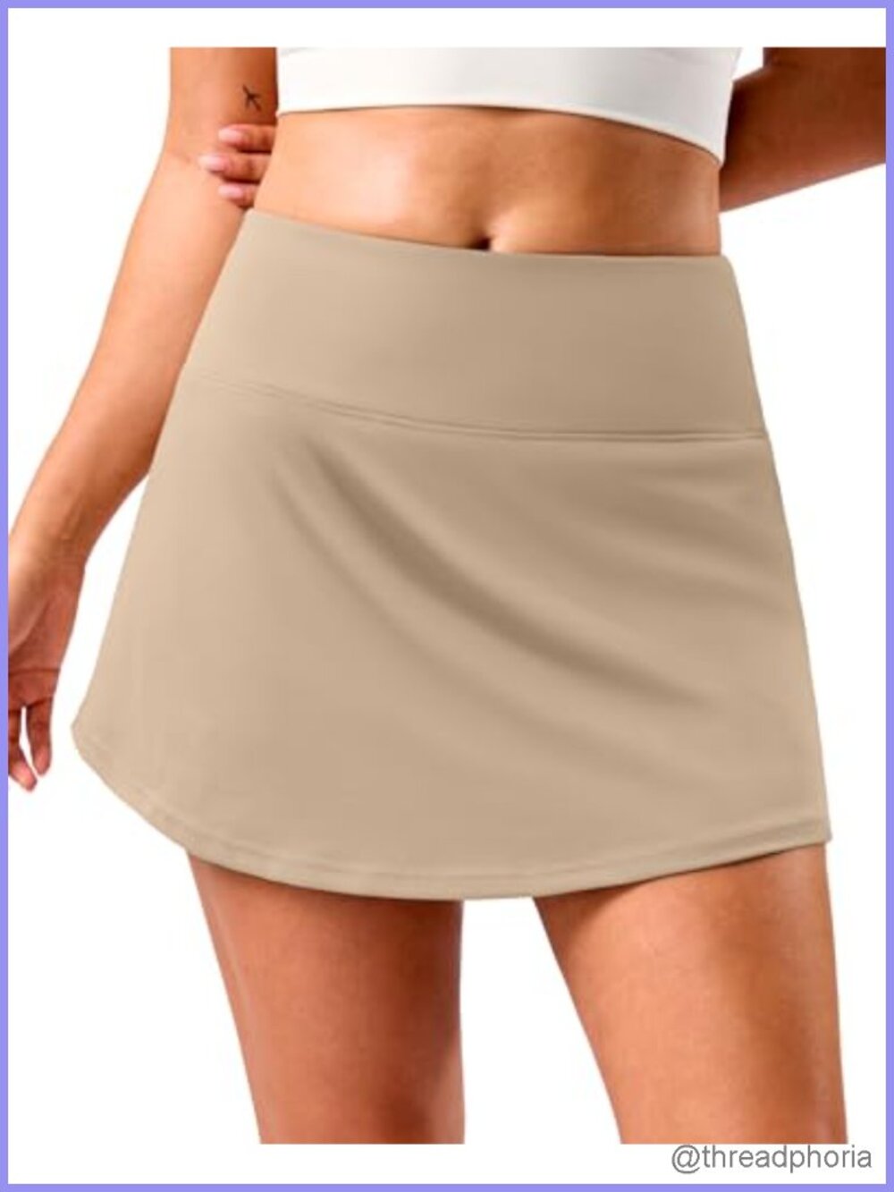 14in High Waisted Skort with Pockets Tennis Golf Athletic Skirt